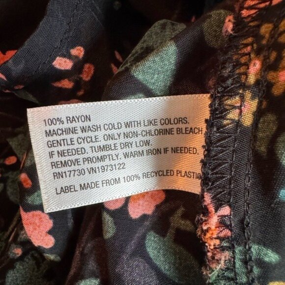 Ava & Liv Cottagecore Floral Maxi Dress 14W Peasant Fairy Grunge Bohemian Artsy - Picture 10 of 11